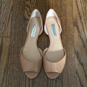 INC PEEP TOE FLATS